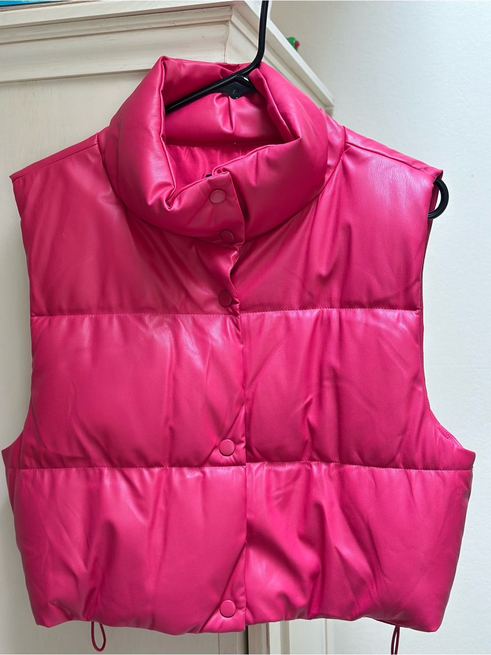 Love Tree Hot Pink Quilted Puffer Vest